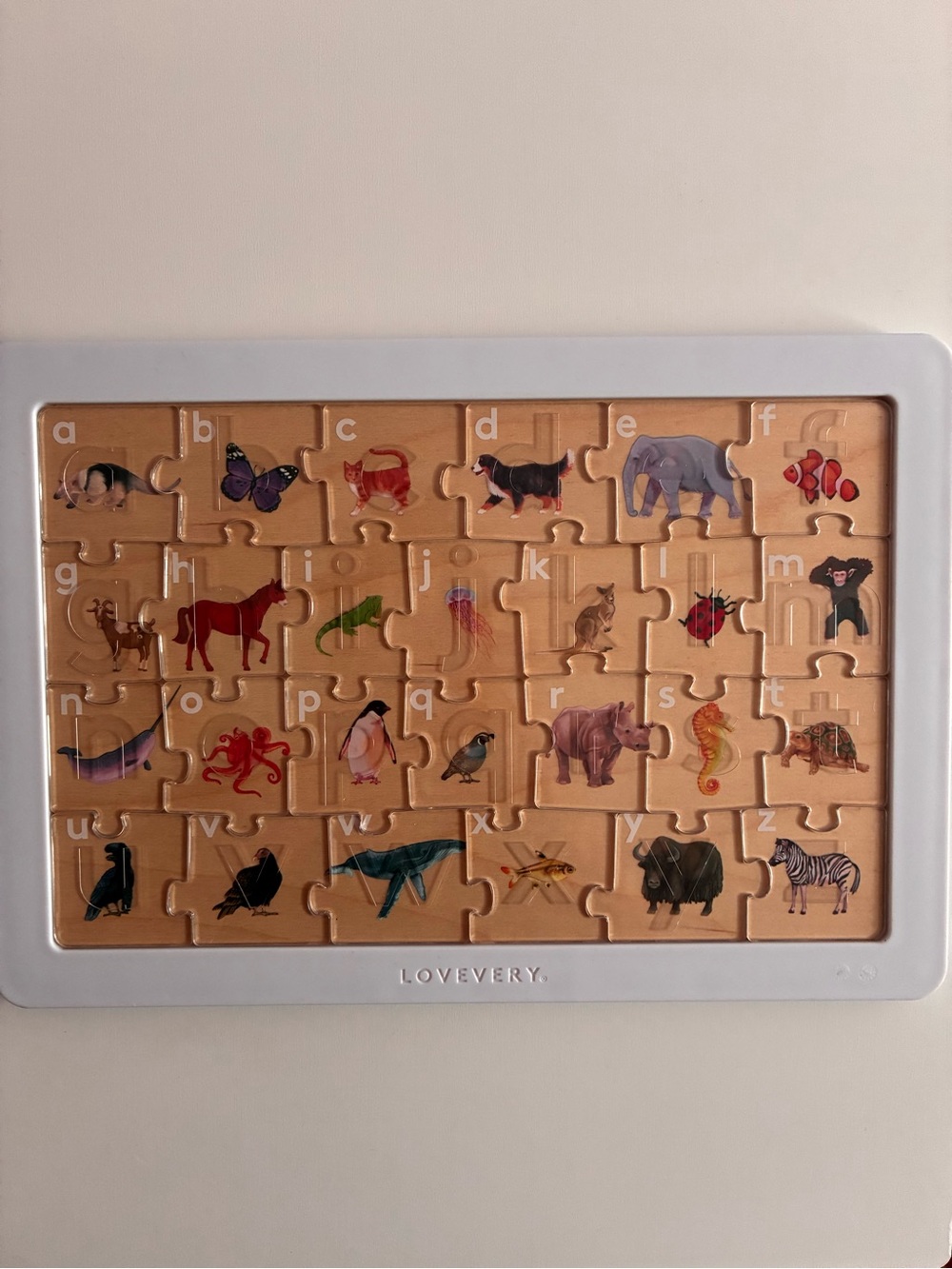 Lovevery Animal Alphabet Letter Sounds Puzzle